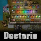 Обложка мода: Декторио – декоративные элементы для Factorio: лампы, стены, полы и ландшафт