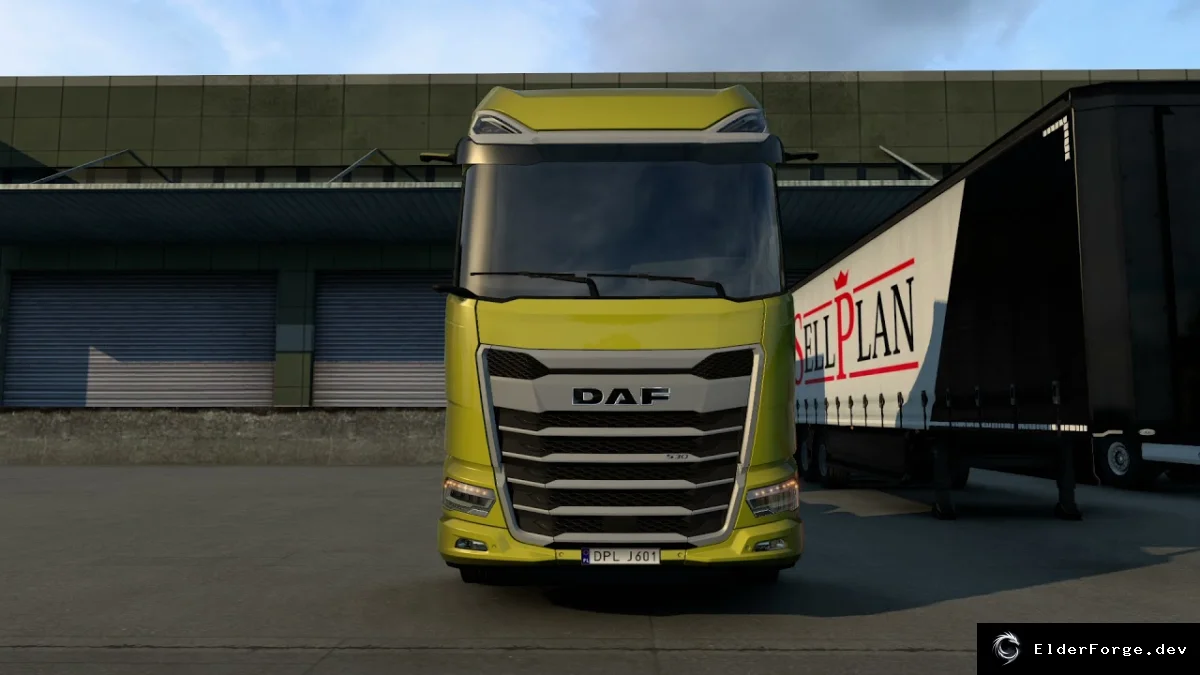Обложка мода: Динамические поворотники DAF 2021 для Euro Truck Simulator 2 (ETS2)