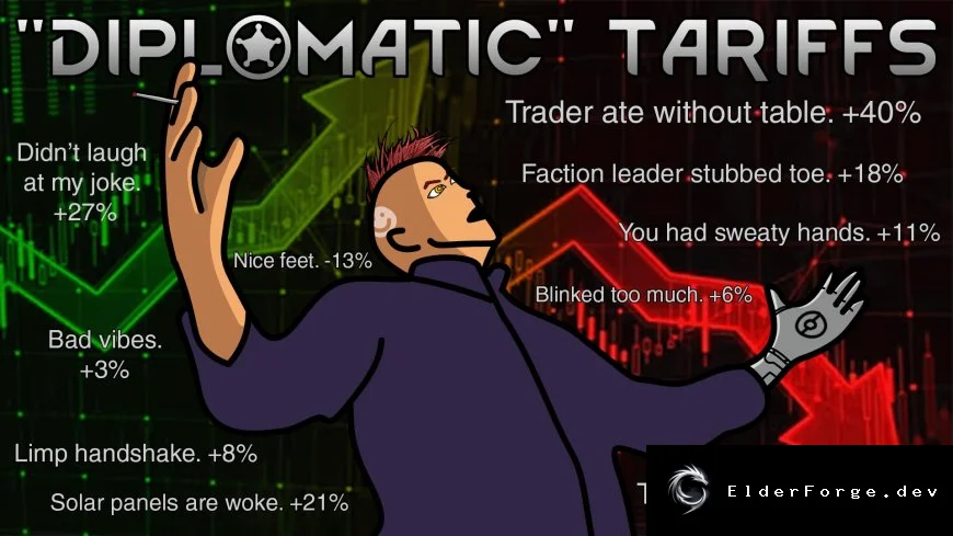 Diplomatic Tariffs — динамические торговые пошлины для RimWorld