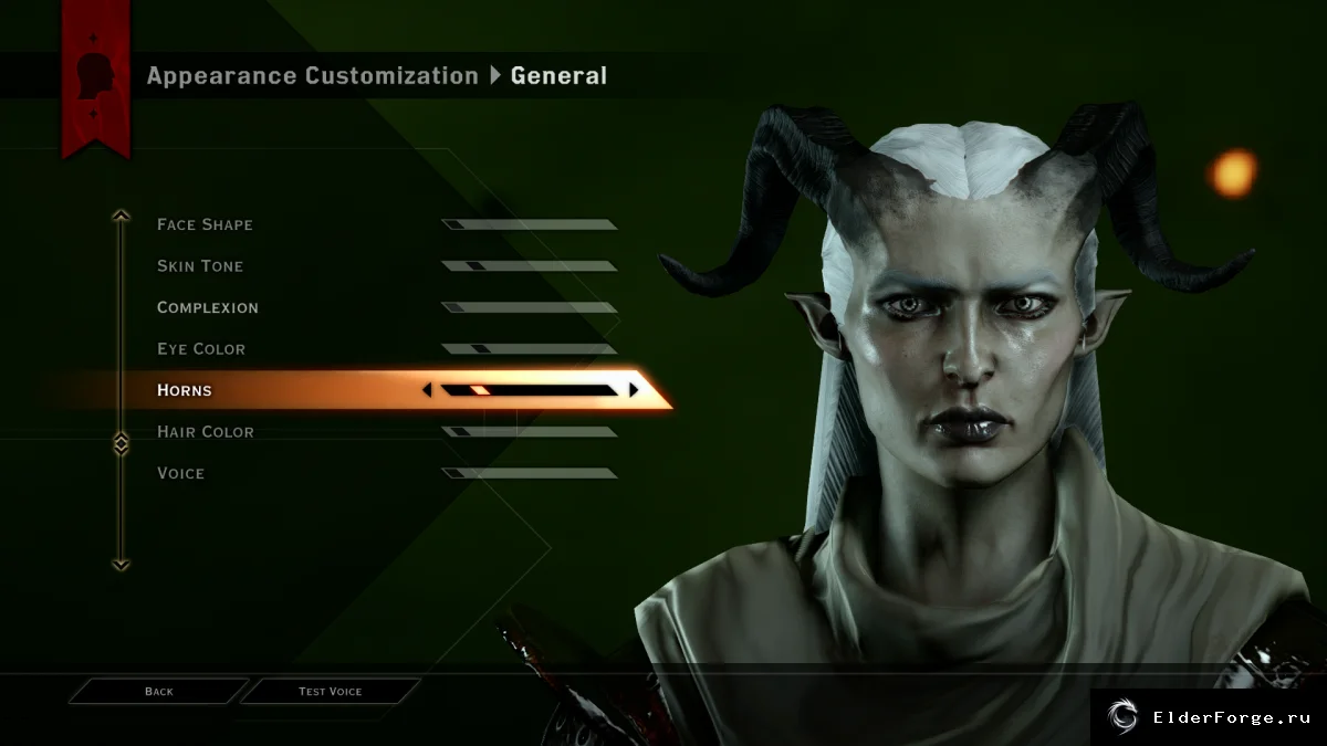 Обложка мода: Длинные волосы для женщин‑кунари в Dragon Age: Inquisition