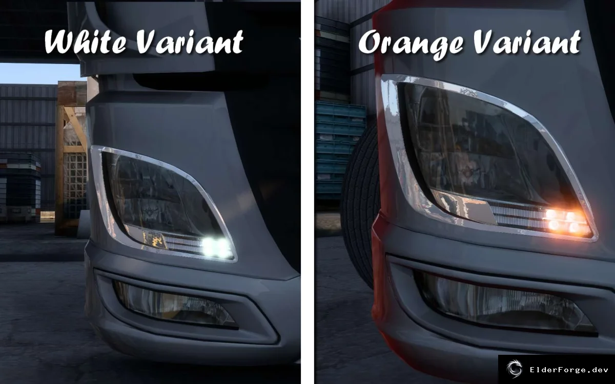 Обложка мода: Дневные ходовые огни для DAF XF Euro 6 – ETS2 (версия 1.44)
