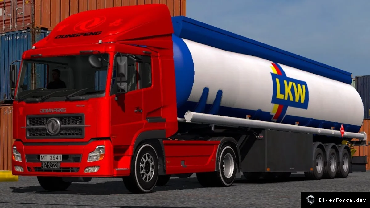 Обложка мода: Dong Feng Tian Long – китайский грузовик для Euro Truck Simulator 2