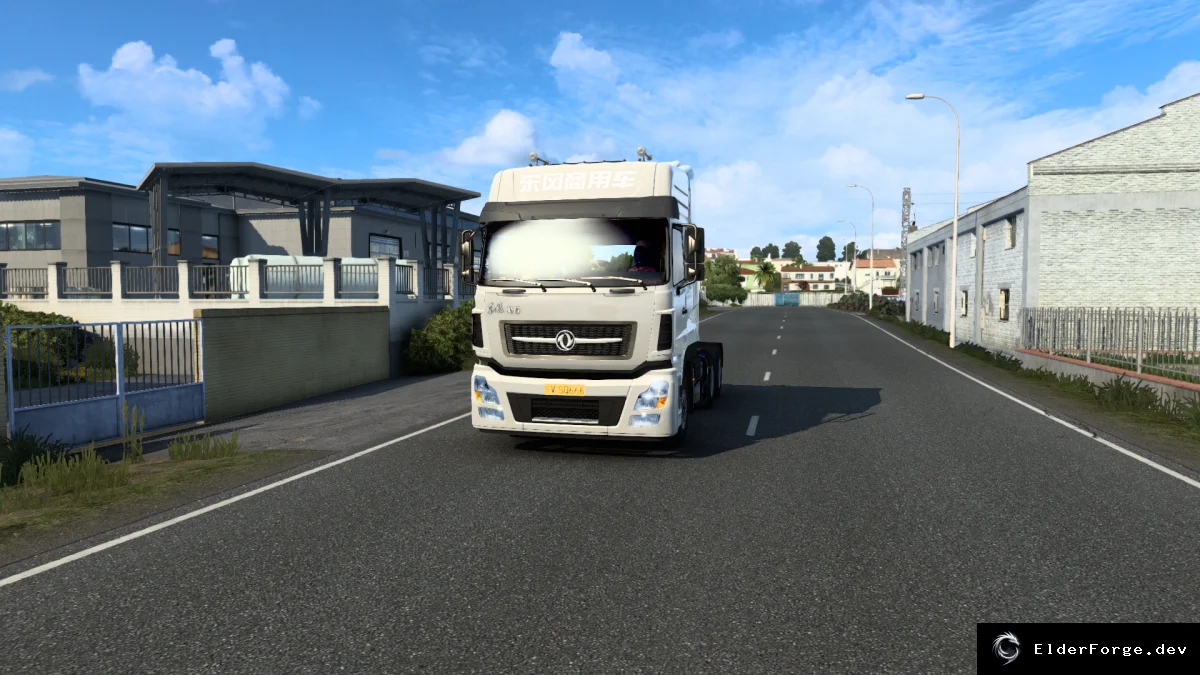 Обложка мода: Dongfeng D7V v2.5 – новый грузовик для Euro Truck Simulator 2