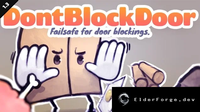 DontBlockDoor — мод, который не позволяет колонистам блокировать двери в RimWorld