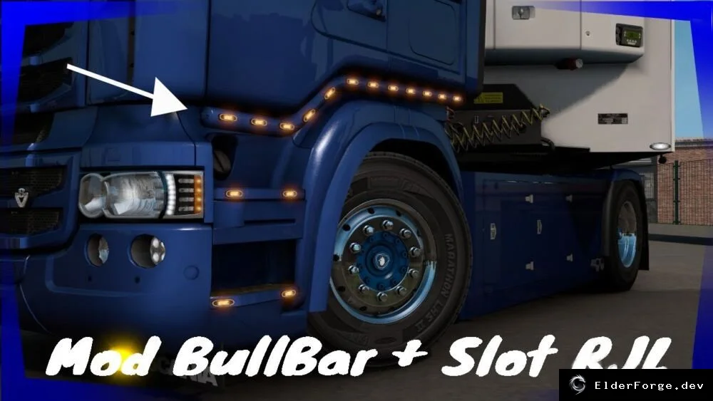 Обложка мода: Дополнительные слоты светотехники для Scania RJL в ETS2 (версия 1.46)