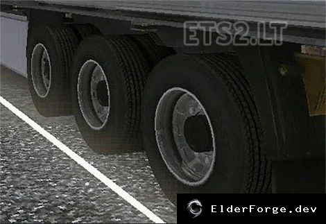 Обложка мода: Double Wheel Trailer для Euro Truck Simulator 2 – двойные оси, новые возможности