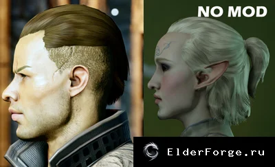 Обложка мода: Dragon Age: Inquisition – Короткие зачёсанные назад волосы с выбритыми боками для мужских пе…
