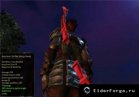 Dragon Age: Origins – новые предметы от Blika: топоры, луки, доспехи
