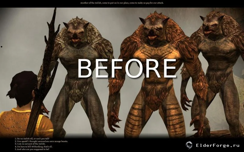 Dragon Age: Origins – Увеличенный размер текста диалогов v1.0