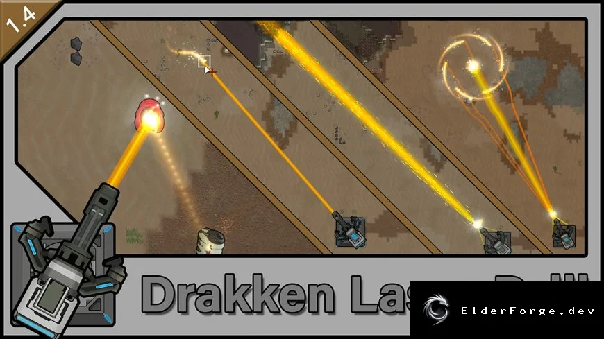 Drakken Laser Drill — гигантская лазерная турель для RimWorld