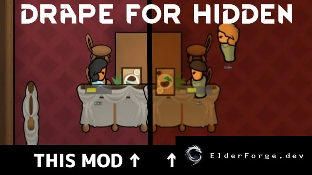 Drape for Hiding – двойной слой драпировок для RimWorld
