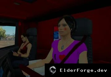 Обложка мода: Driver Woman – женский водитель для Euro Truck Simulator 2 (v1.28‑1.31)