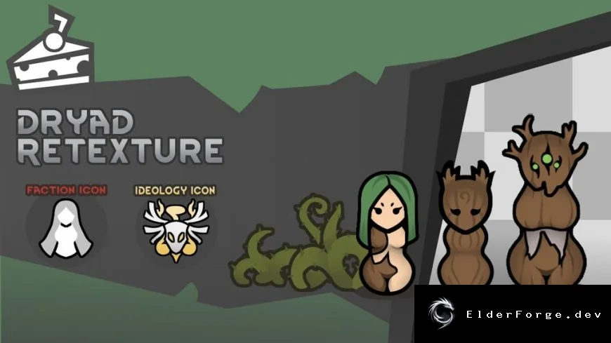 Dryad Retexture – Vanilla‑Style Overhaul for Warhammer‑ish Dryad (RimWorld)