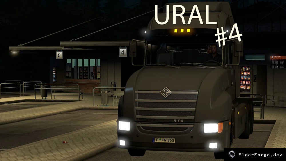 Обложка мода: Двигатель 1300 HP для Урал RTA – мощный апгрейд в Euro Truck Simulator 2
