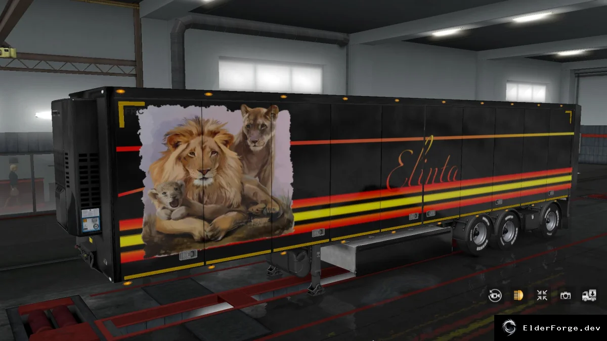 Обложка мода: Элитный скин Elinta для прицепов в Euro Truck Simulator 2 – совместим со всеми, кроме платформ