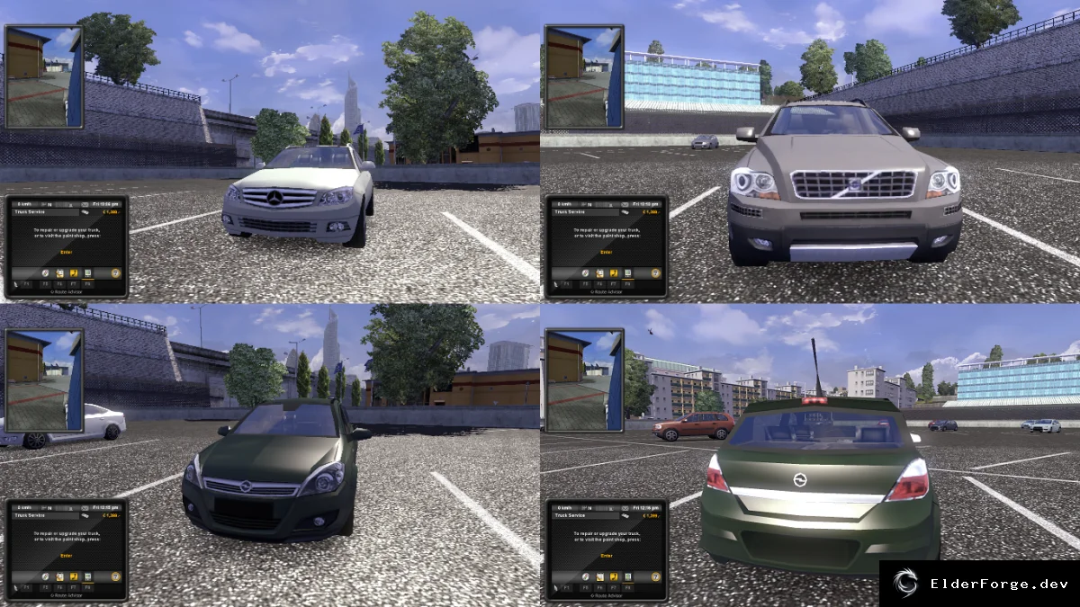 Обложка мода: Essentials Mod V3.5 для Euro Truck Simulator 2 – улучшения AI, дилеров и прицепов