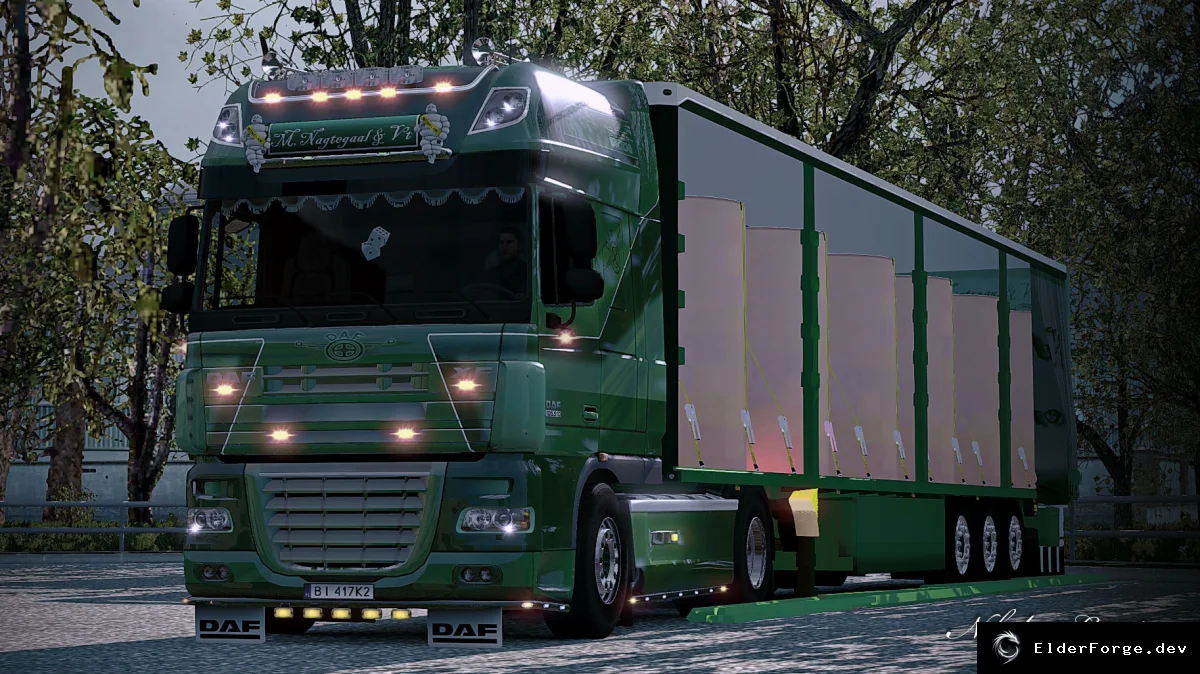 Обложка мода: ETS 2 "Cкин-пак "Nagtegaal" на DAF XF от 50keda(v3.1.1) + прицеп"