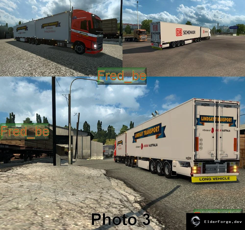 Обложка мода: ETS2 25‑метровый тандемный грузовик Volvo FH16 2012 + автономные прицепы