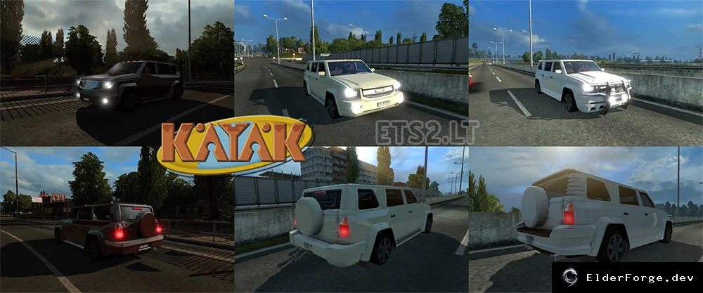 Обложка мода: ETS2: Автомобили Kayak и Keystone из Saints Row 3 – три тюнинга