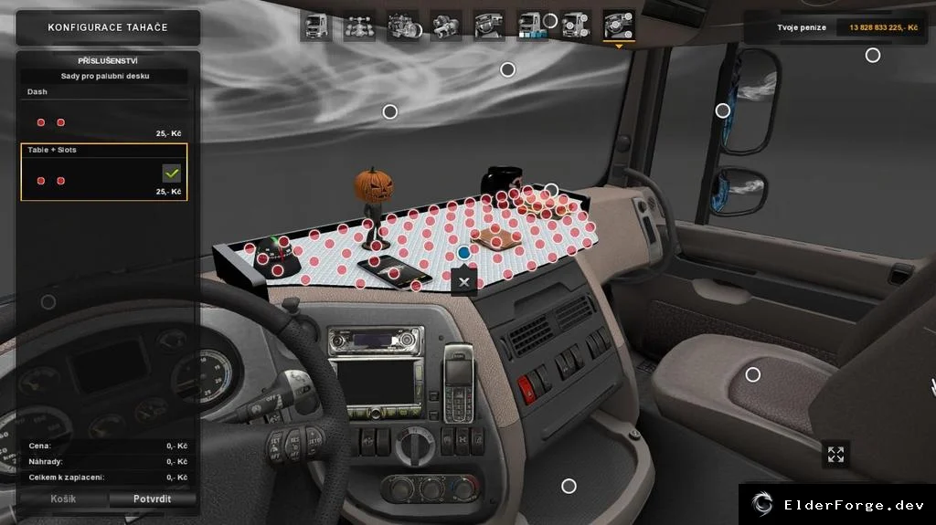 Обложка мода: ETS2 Cabin Accessory Addons – 200+ новых слотов и уникальные предметы