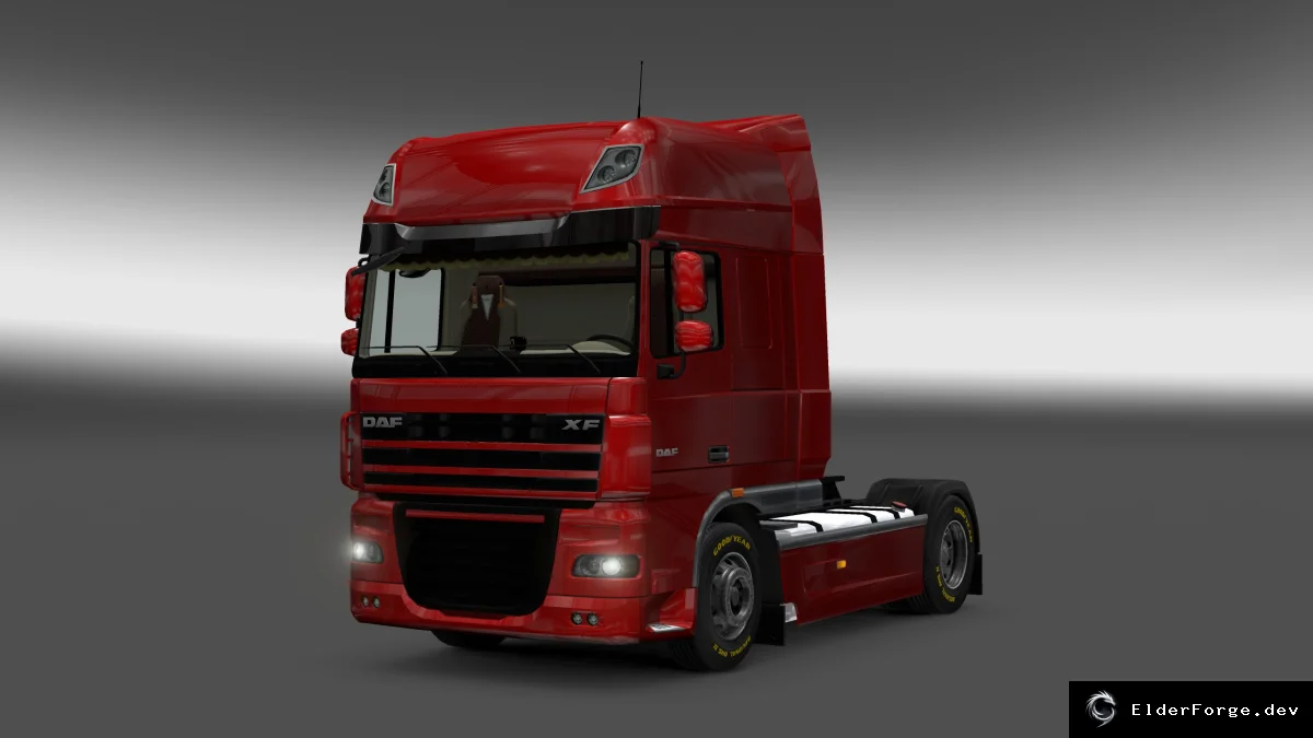 Обложка мода: ETS2 DAF XF 105 – Полностью переработанный HD‑интерьер и улучшенные внешние текстуры