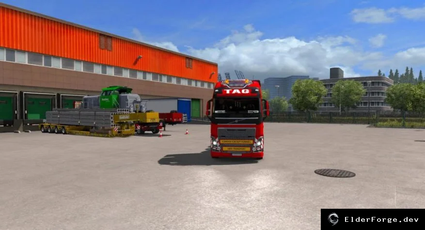 Обложка мода: ETS2: Конусы и новые символы активации – улучшенные дорожные маркеры