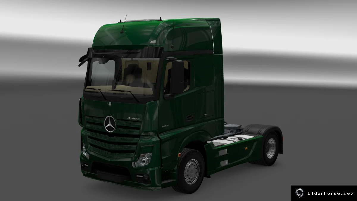 Обложка мода: ETS2 MB Actros MPIV – Полный HD‑Рестайл интерьера и экстерьера (v1.1)