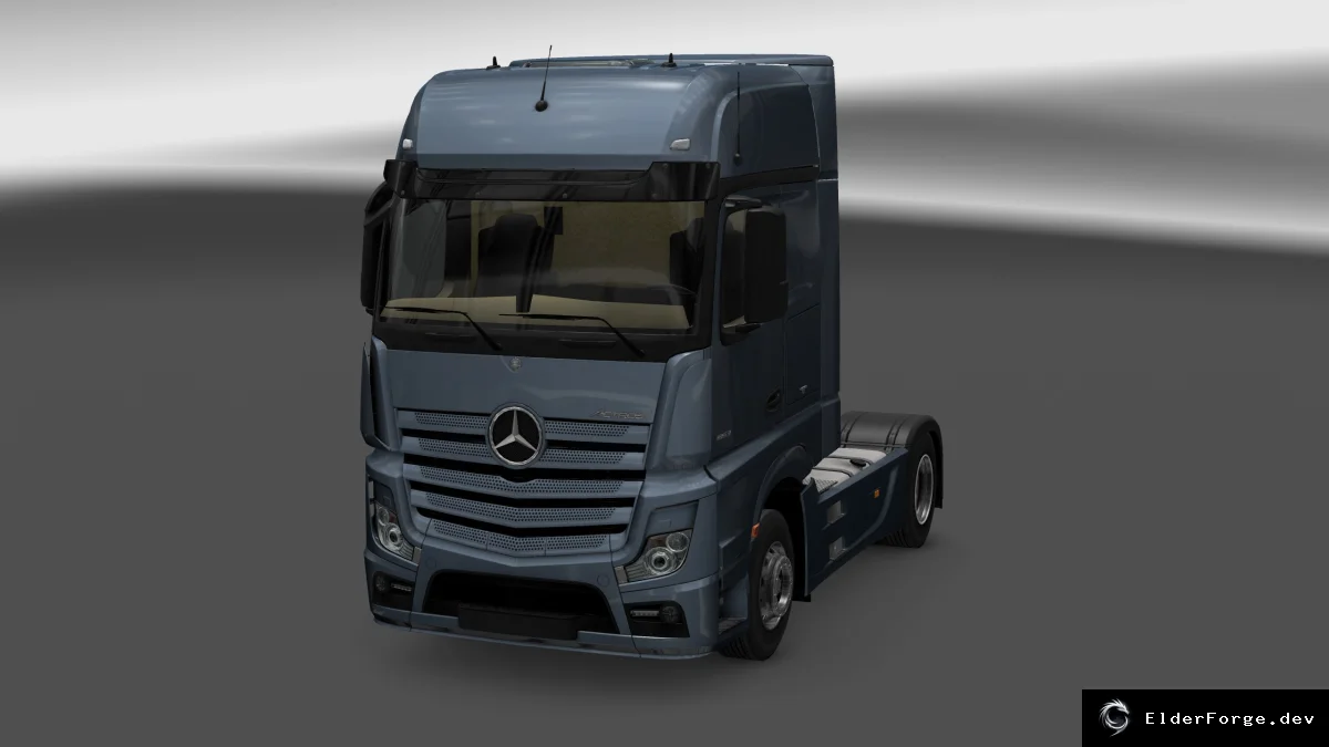 Обложка мода: ETS2 MB Actros MPIV – Полный редизайн интерьера и экстерьера в HD