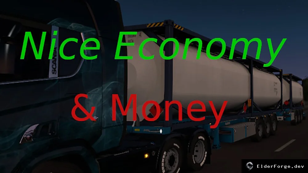 Обложка мода: ETS2: Мод экономической системы – доход в 4 раза, бонусы и скидки
