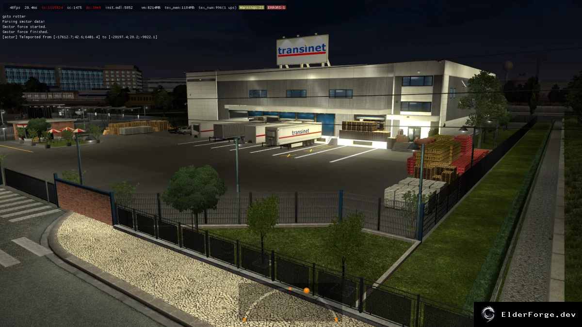 Обложка мода: ETS2 – Новые префабы компаний и гаражей (Tradeaux, Transinet) для версии 1.35.x