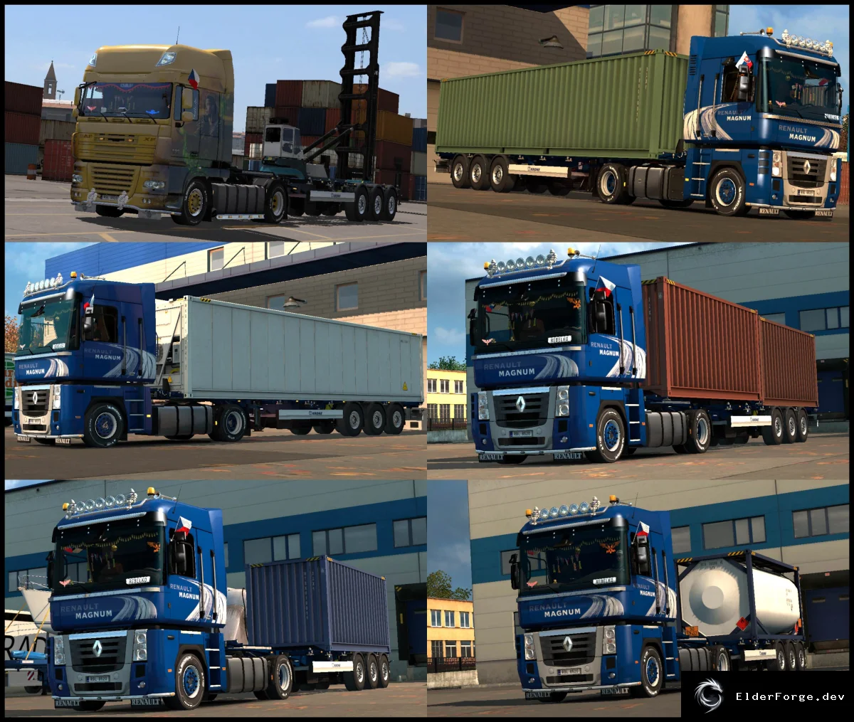 Обложка мода: ETS2 – новые рефрижераторные прицепы и 20 грузов в моде Owned Gooseneck v1.1.0