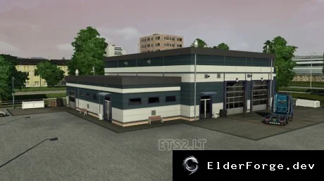 Обложка мода: ETS2 – Новые текстуры для СТО: Dealer Black Orange, Dark, White Blue