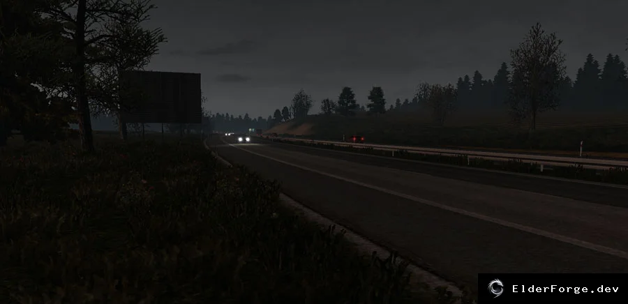 Обложка мода: ETS2 Пассмурная погода – мрачный климат и улучшенный дождь