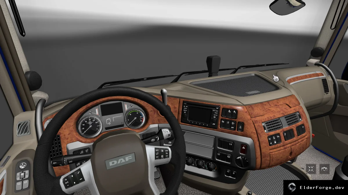 Обложка мода: ETS2 – Переработанный интерьер и экстерьер DAF XF 106 EURO 6 с HD‑текстурами