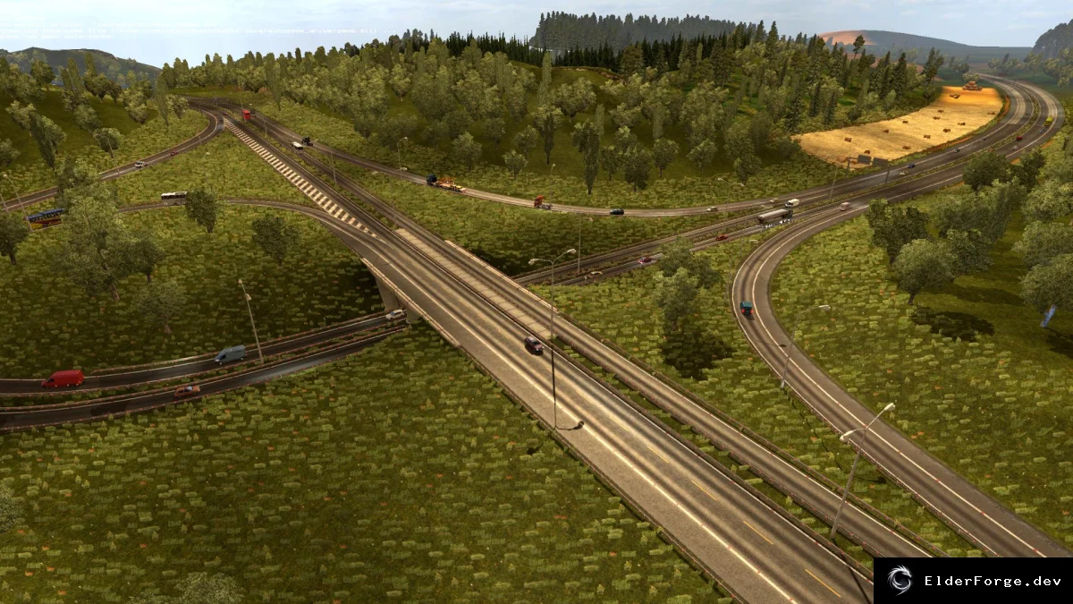 Обложка мода: ETS2 Плотность трафика v3 – увеличение машин на 45‑55% (версии 1.19‑1.21)