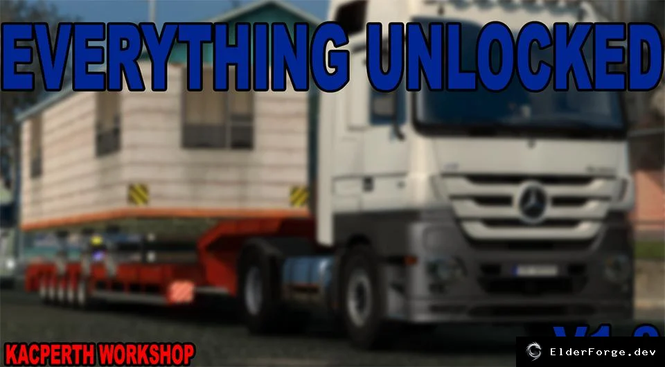 Обложка мода: ETS2 — Полный доступ к грузовикам и улучшениям (v1.0)