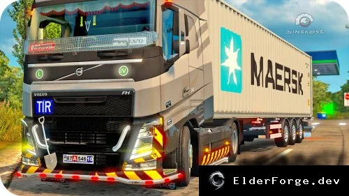 Обложка мода: ETS2: Реалистичный дым из выхлопных труб для большинства грузовиков (v1.34)