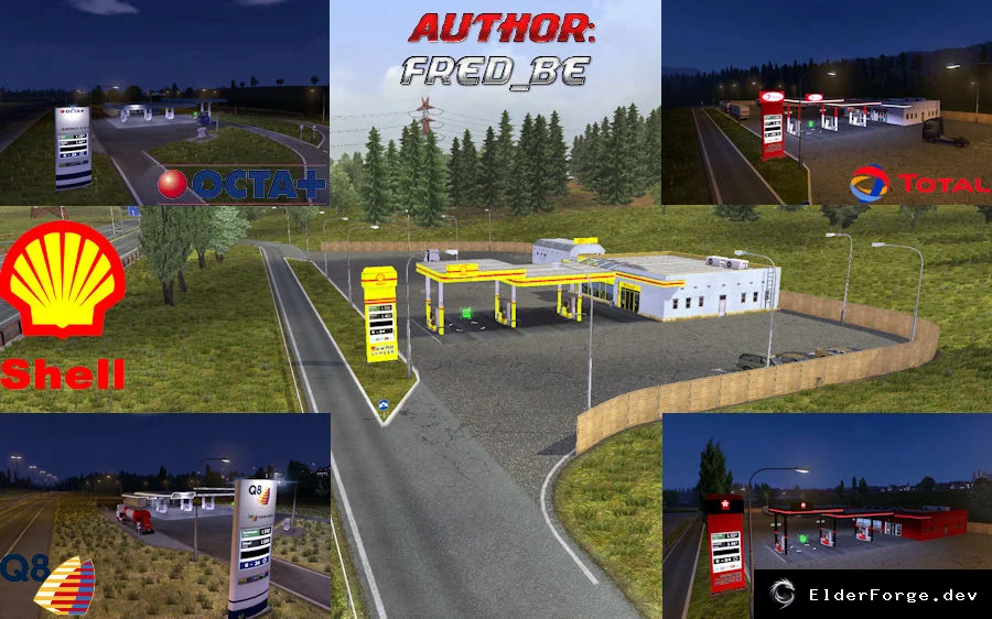 Обложка мода: ETS2 Реальные логотипы заправочных станций – версия 1.23