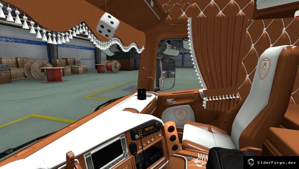 Обложка мода: ETS2 Scania RJL Interior Pack – автономный интерьер для Scania R‑Series и RJL