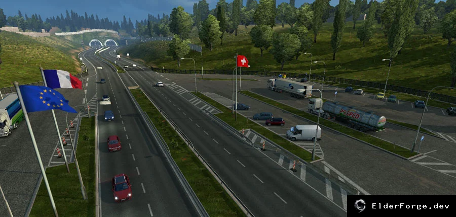 Обложка мода: ETS2 Улучшение погоды 1.17 – ярче день, темнее ночь, меньше синего тумана