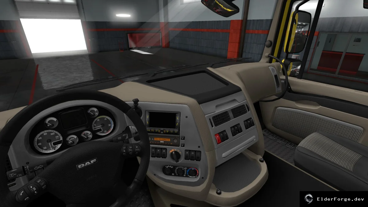 Обложка мода: ETS2 – Улучшенные интерьеры стандартных грузовиков (версии 1.43.x)