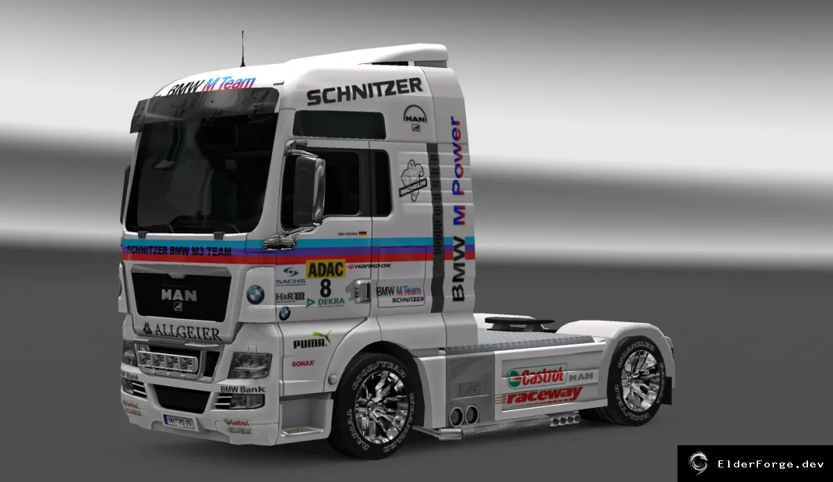 Обложка мода: ETS2: Увеличенная частота мигания поворотников и стоп‑сигнала для MAN TGX New