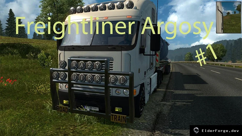 Обложка мода: Euro Truck Simulator 2 – 1000 л.с. двигатель для Freightliner Argosy