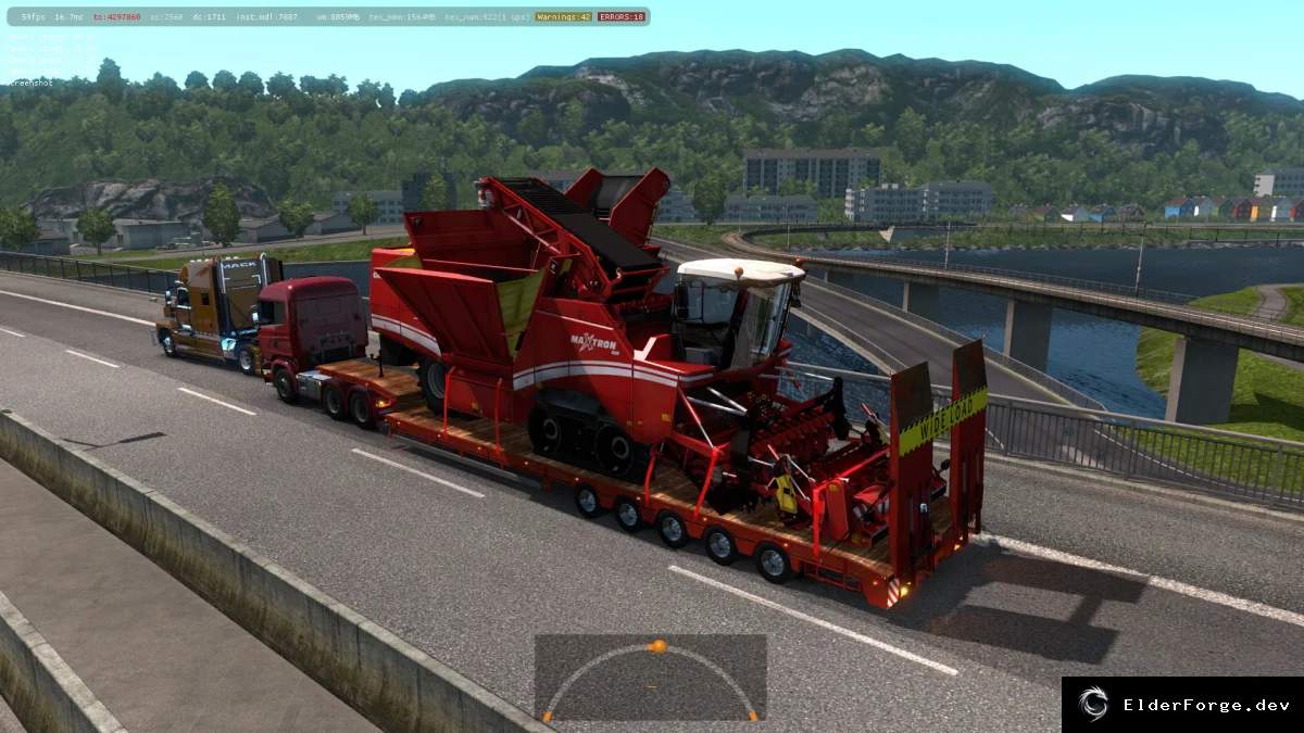 Обложка мода: Euro Truck Simulator 2 – 19 сельскохозяйственных трейлеров в трафике (1.35.x)