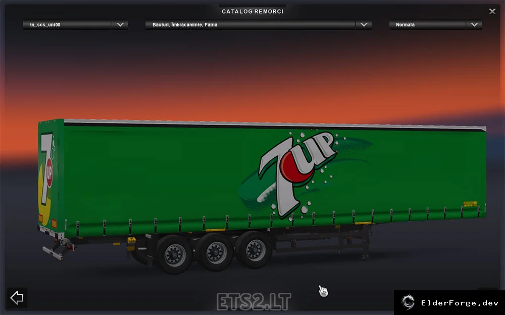 Обложка мода: Euro Truck Simulator 2 – 7UP комбинированный пакет: новые автономные прицепы