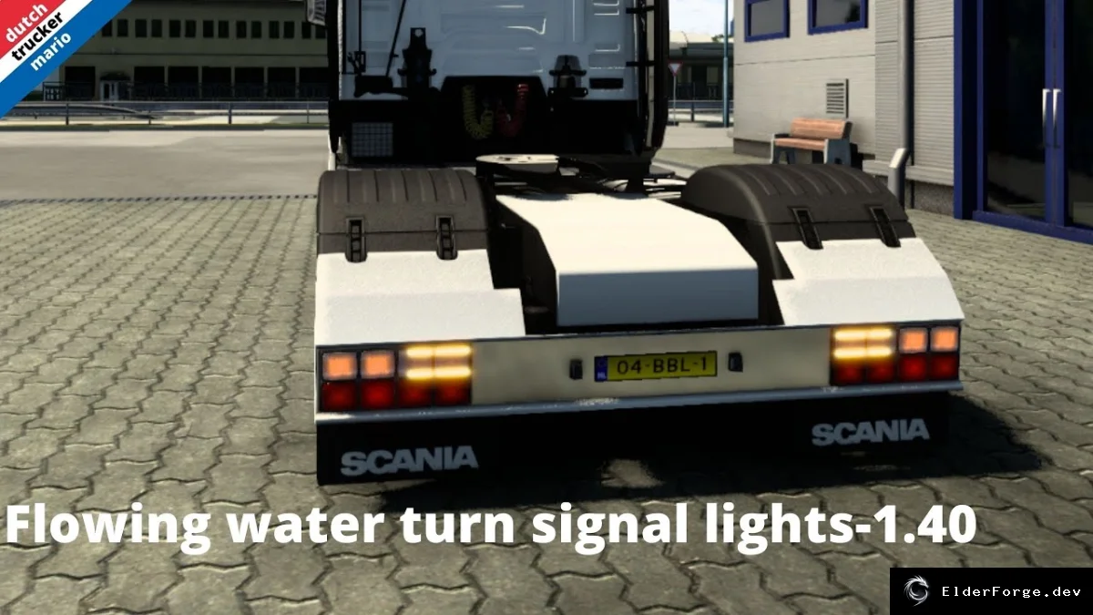 Обложка мода: Euro Truck Simulator 2 – Анимированные поворотники и цветные ходовые огни для Scania NG 2016
