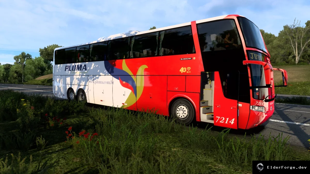 Обложка мода: Euro Truck Simulator 2 – автобус Busscar Jumbus 400 (версии 1.42.x)