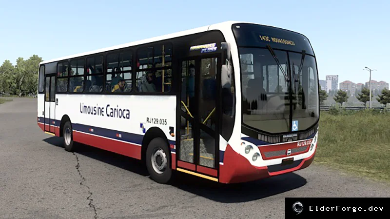 Обложка мода: Euro Truck Simulator 2 – автобус Busscar Urbanuss Pluss 2009 на шасси Mercedes OF-1722M