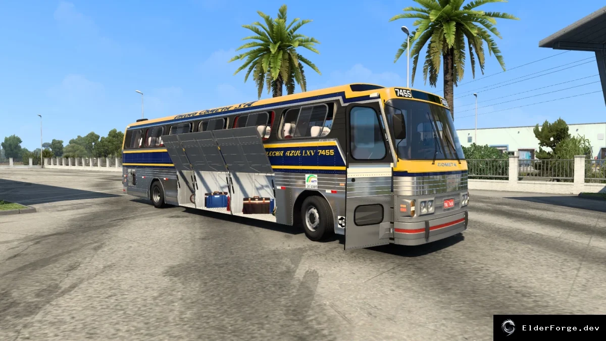 Обложка мода: Euro Truck Simulator 2 – Автобус CMA Scania K113 (поддержка 1.41‑1.42)