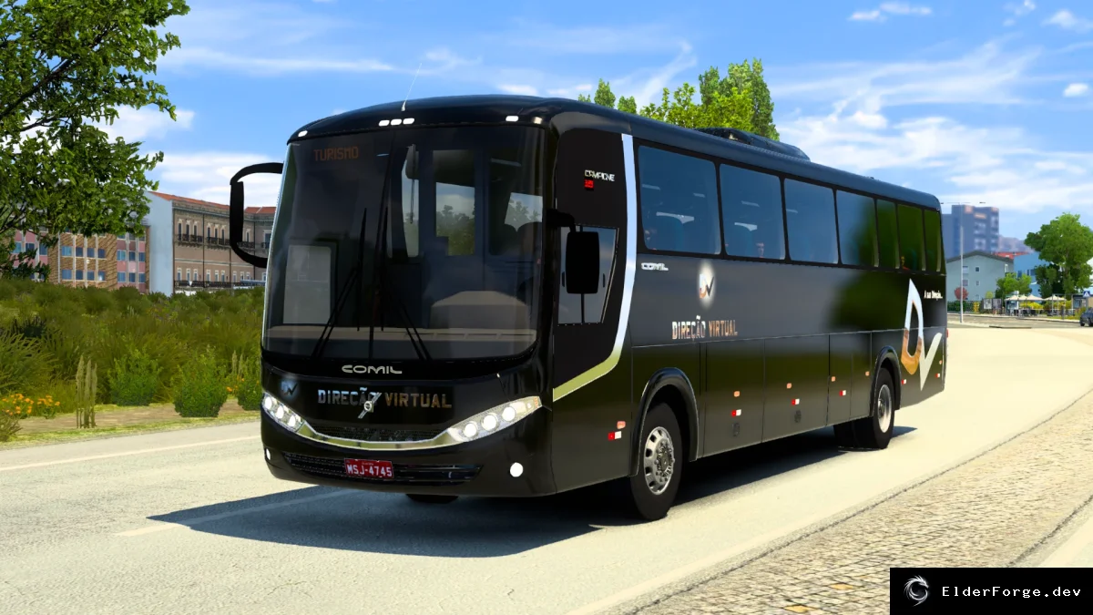 Обложка мода: Euro Truck Simulator 2 – Автобус Comil Campione 3.25 4x2 (мод для версии 1.43.x)